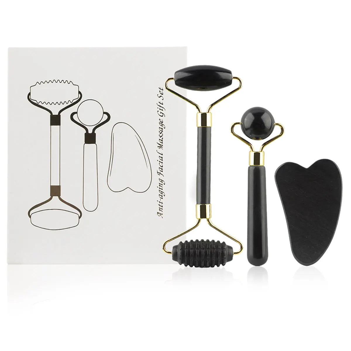 Gua Sha-Faceroller Set
