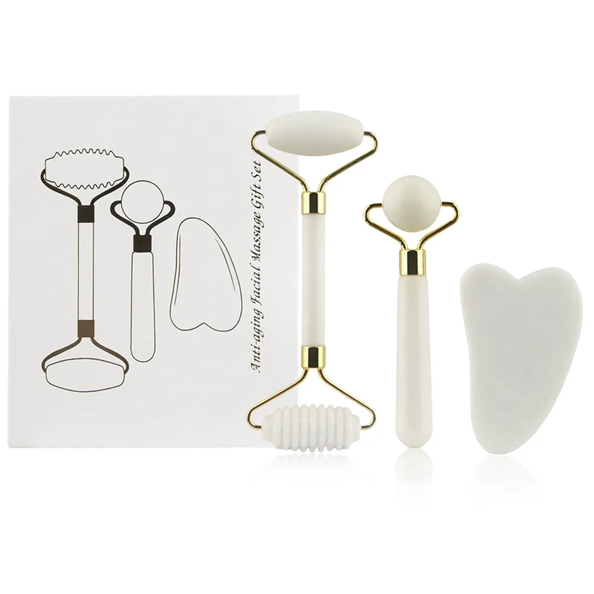 Gua Sha-Faceroller Set